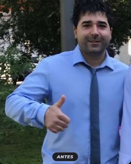 Mikel Galindo antes de su cambio